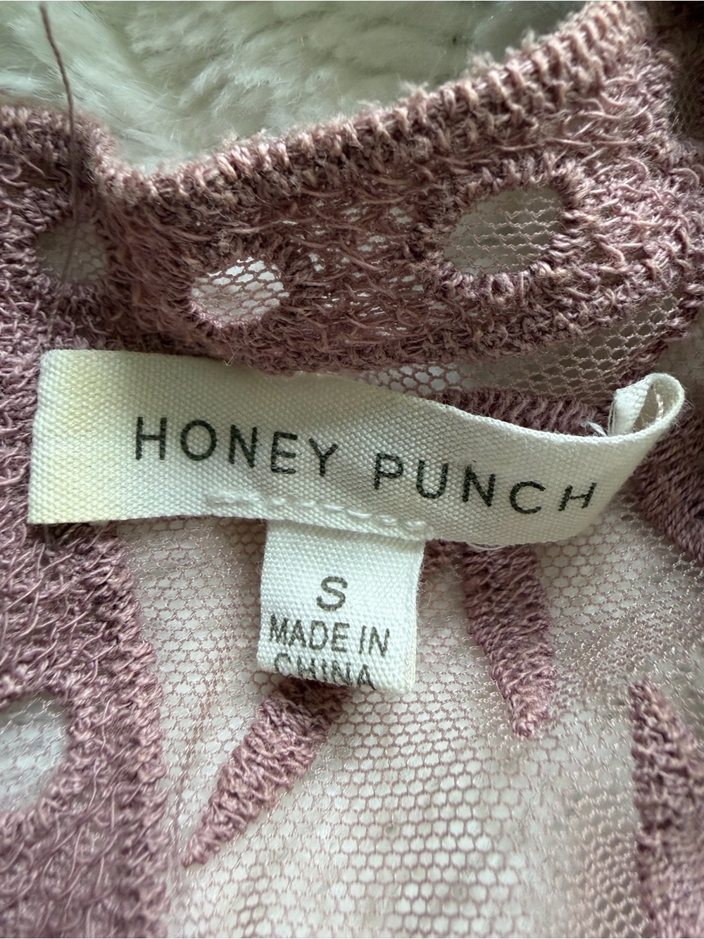 Honey Punch Mauve Pink Lace Romper - Picture 4 of 4
